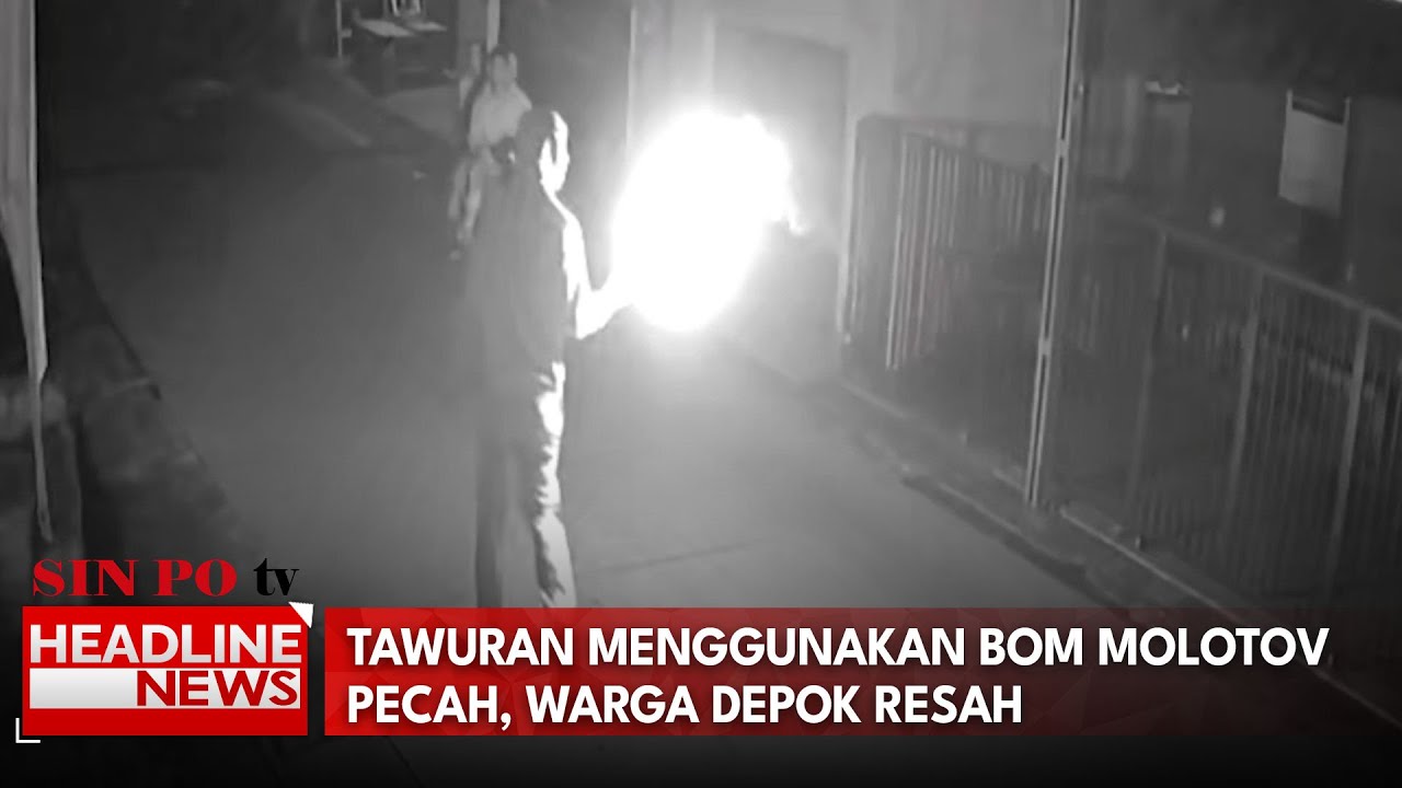 Tawuran Menggunakan Bom Molotov Pecah, Warga Depok Resah