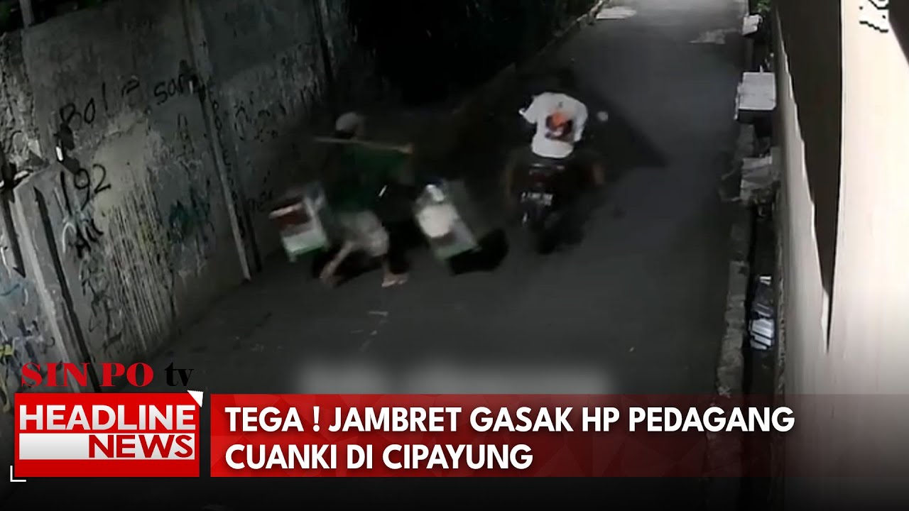 Tega ! Jambret Gasak HP Pedagang Cuanki di Cipayung