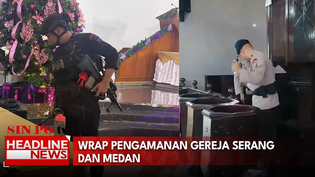 Tim Jibom Polda Banten Dan Polda Sumatera Utara Sterilisasi Gereja