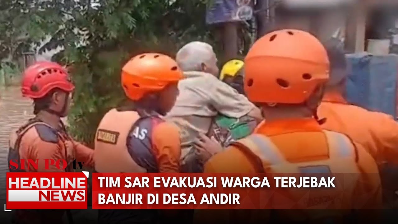 Tim SAR Evakuasi Warga Terjebak Banjir di Desa Andir