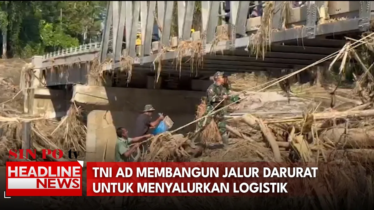 TNI AD Membangun Jalur Darurat Untuk Menyalurkan Logistik
