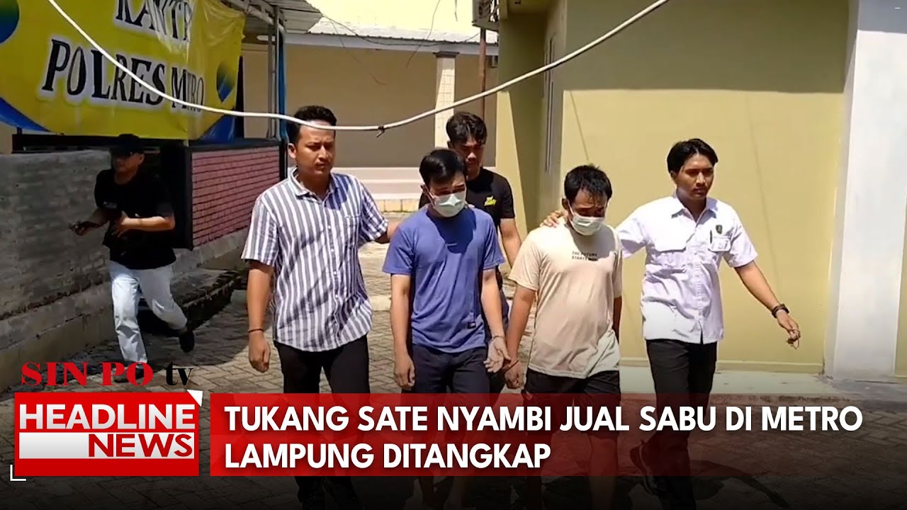 Tukang Sate Nyambi Jual Sabu di Metro Lampung Ditangkap