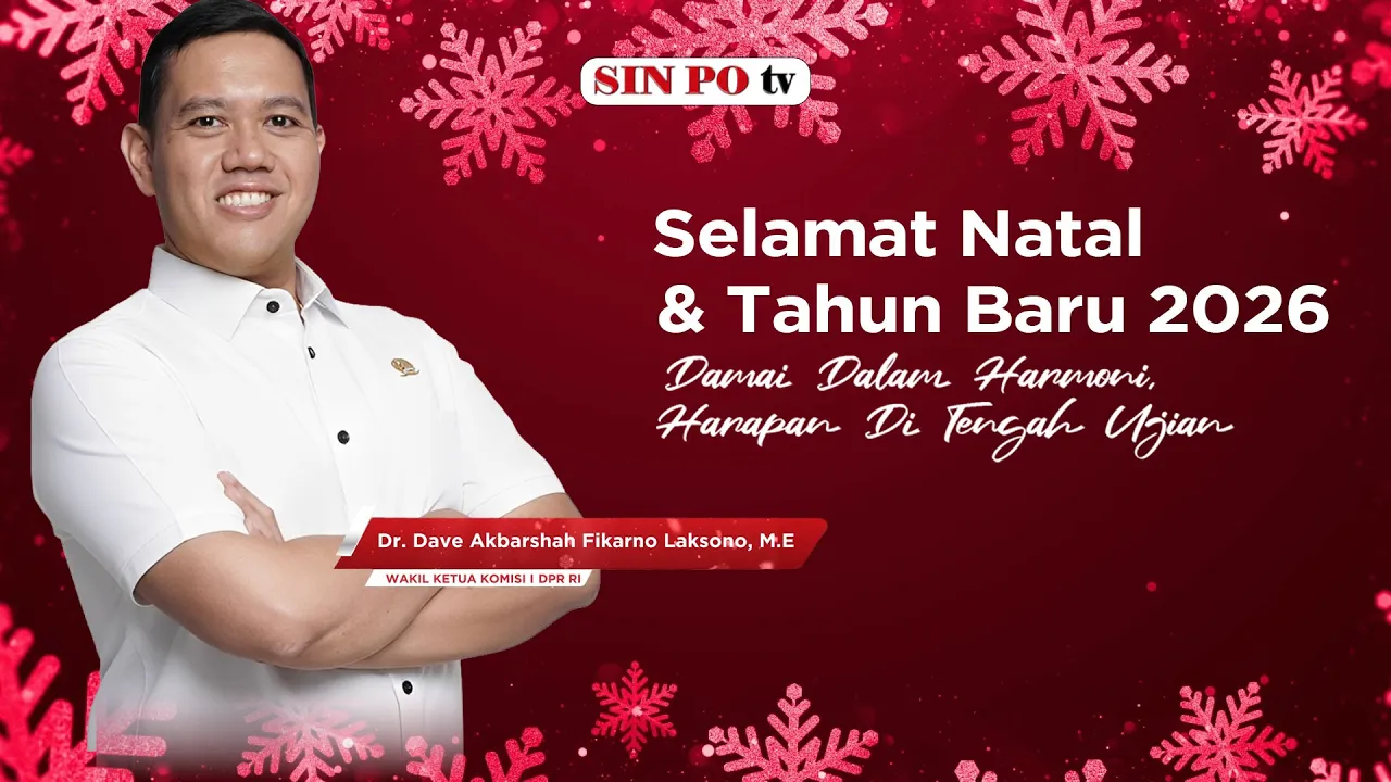 Wakil Ketua Komisi I DPR RI Dave Laksono Ucapkan Selamat Natal dan Tahun Baru 2025