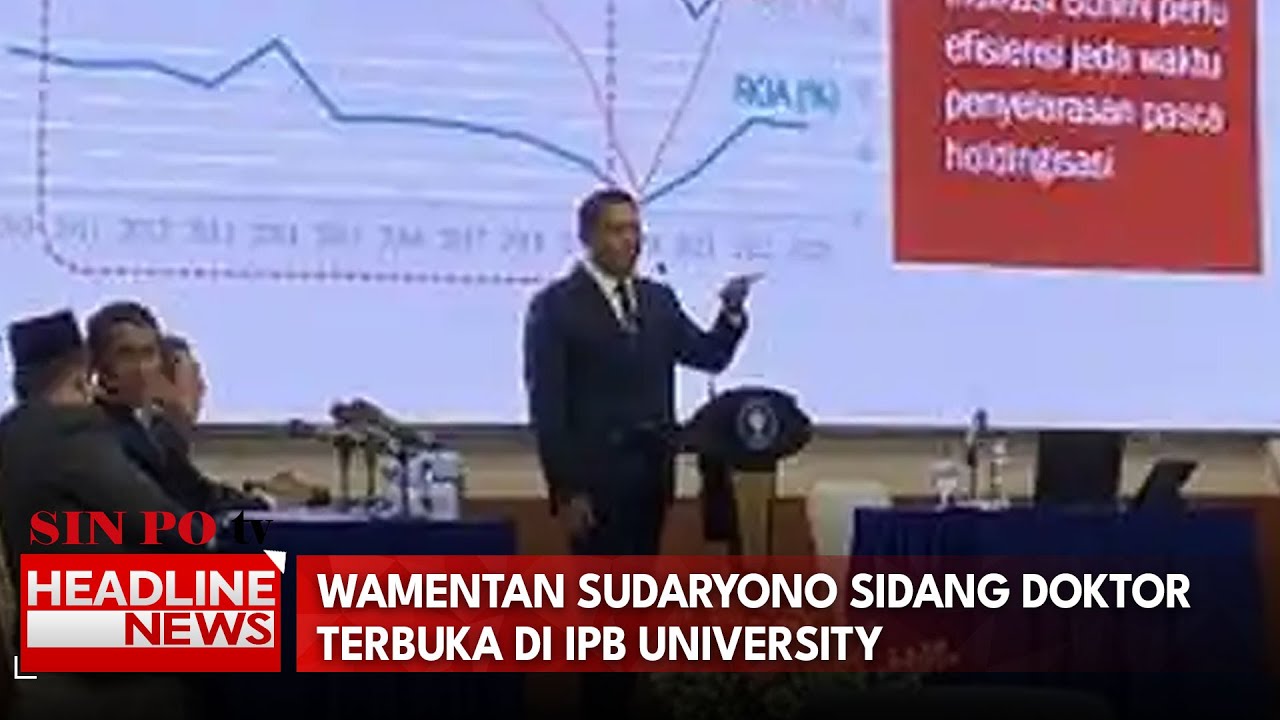 Wamentan Sudaryono jalani sidang doktor terbuka di IPB University