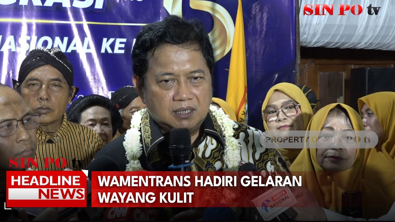 Wamentrans Hadiri Gelaran Wayang Kulit