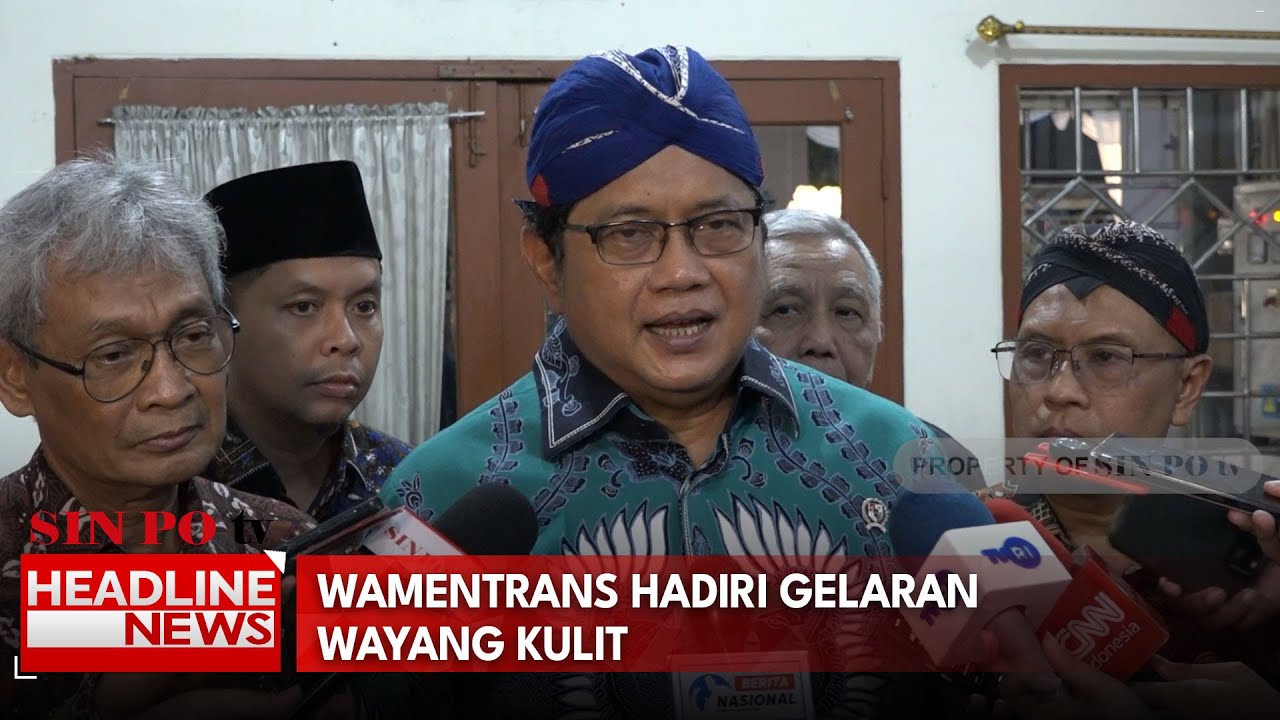 Wamentrans Hadiri Gelaran Wayang Kulit