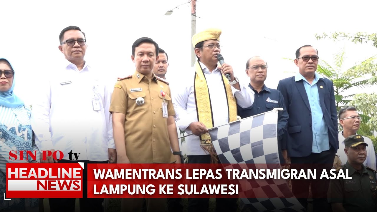 Wamentrans Lepas Transmigran Asal Lampung Ke Sulawesi