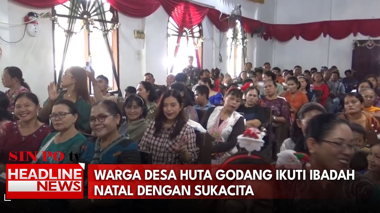 Warga Desa Huta Godang Ikuti Ibadah Natal dengan Sukacita