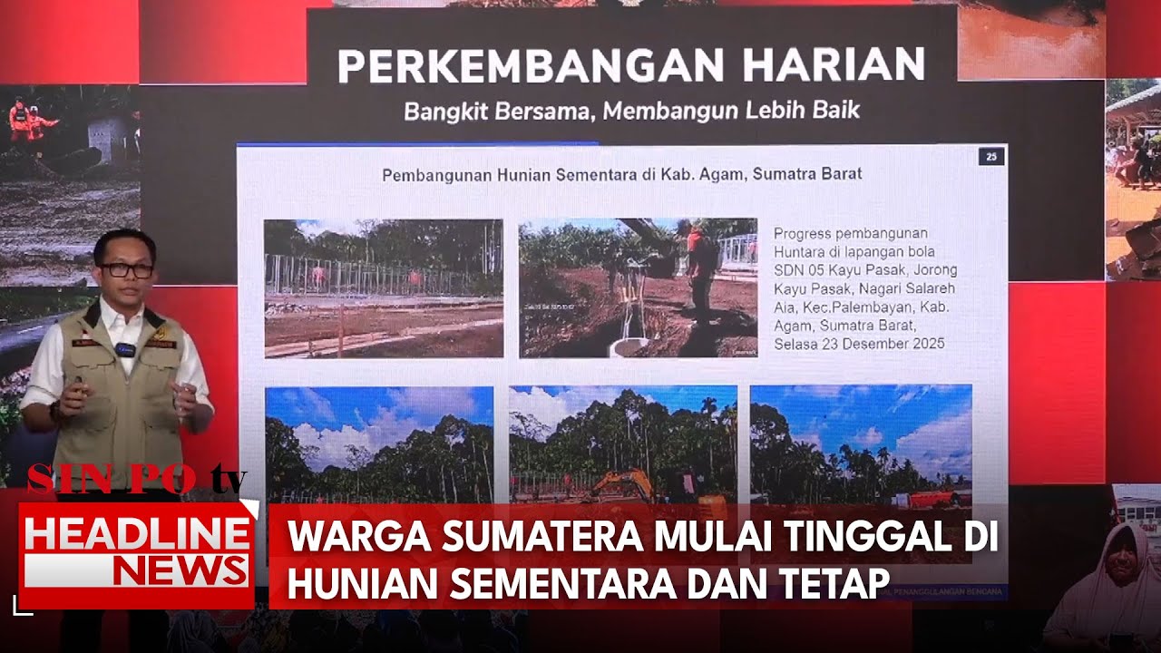 Warga Sumatera Mulai Tinggal di Hunian Sementara dan Tetap