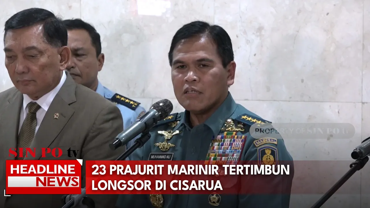 23 Prajurit Marinir Tertimbun Longsor Di Cisarua