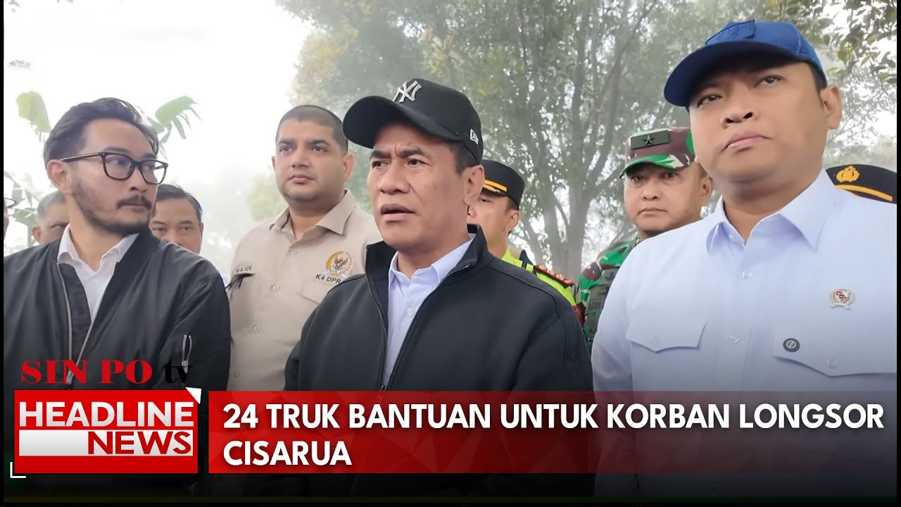 24 Truk Bantuan Untuk Korban Longsor Cisarua