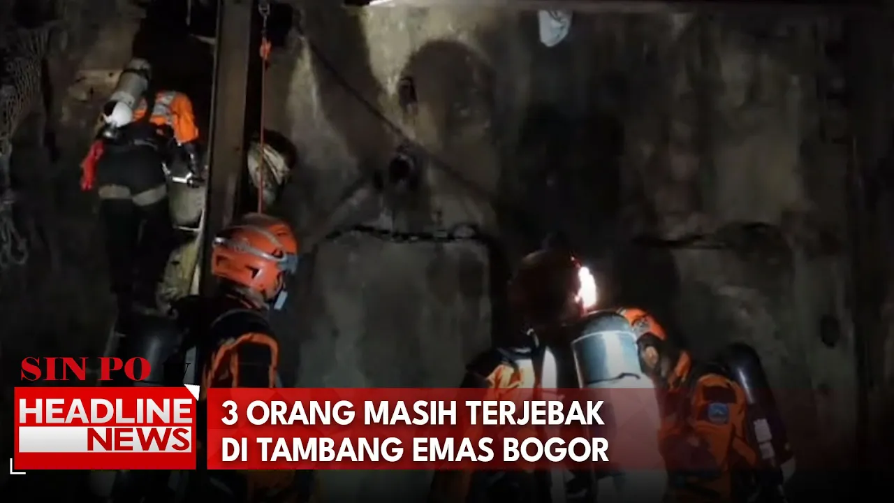 3 Orang Masih Terjebak Di Tambang Emas Bogor