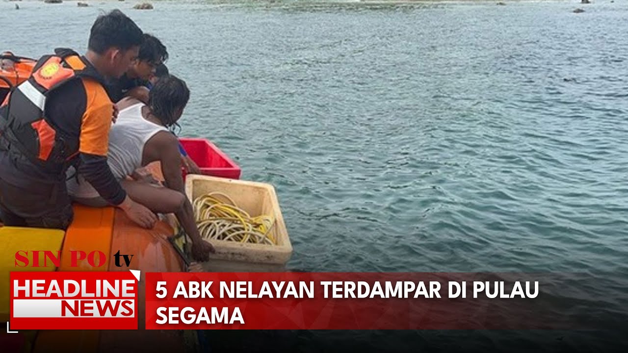 5 ABK Nelayan Terdampar Di Pulau Segama