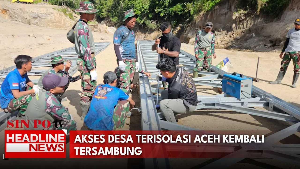 Akses Desa Terisolasi Aceh Kembali Tersambung