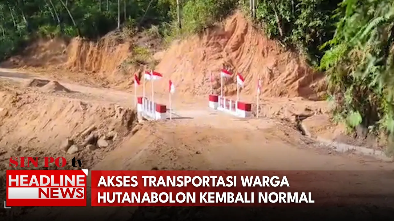 Akses Transportasi Warga Hutanabolon Kembali Normal