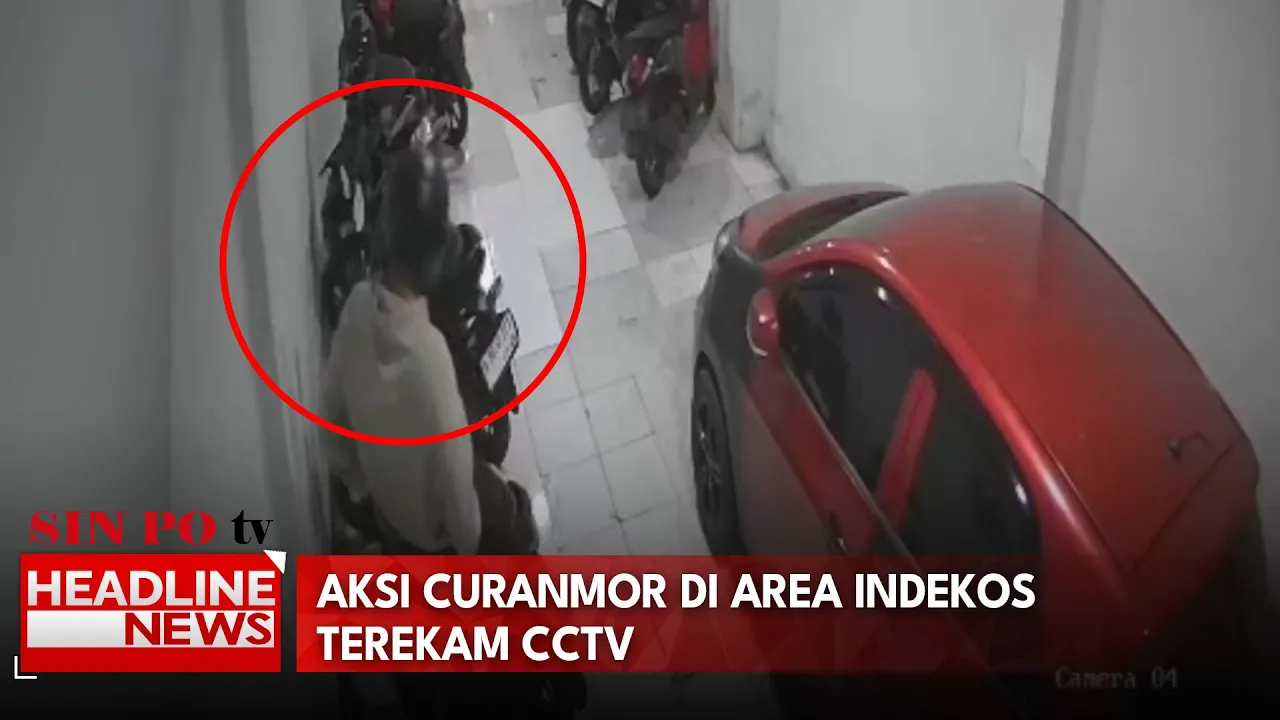 Aksi Curanmor Di Area Indekos Terekam CCTV
