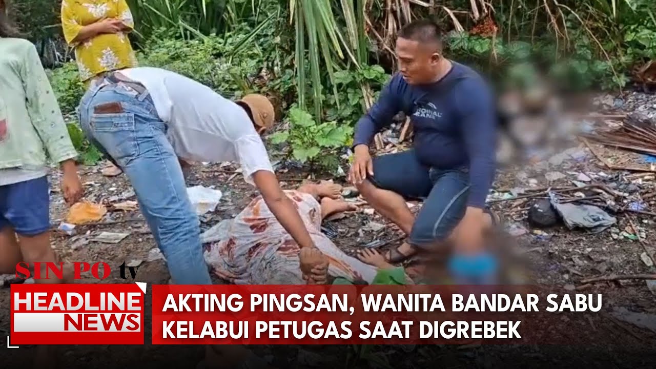 Akting Pingsan, Wanita Bandar Sabu Kelabui Petugas Saat Digrebek