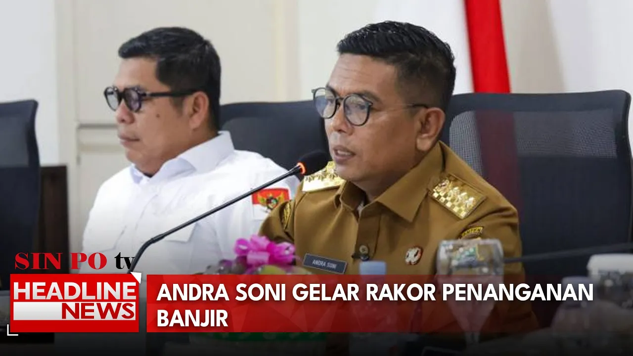 Andra Soni Gelar Rakor Penanganan Banjir