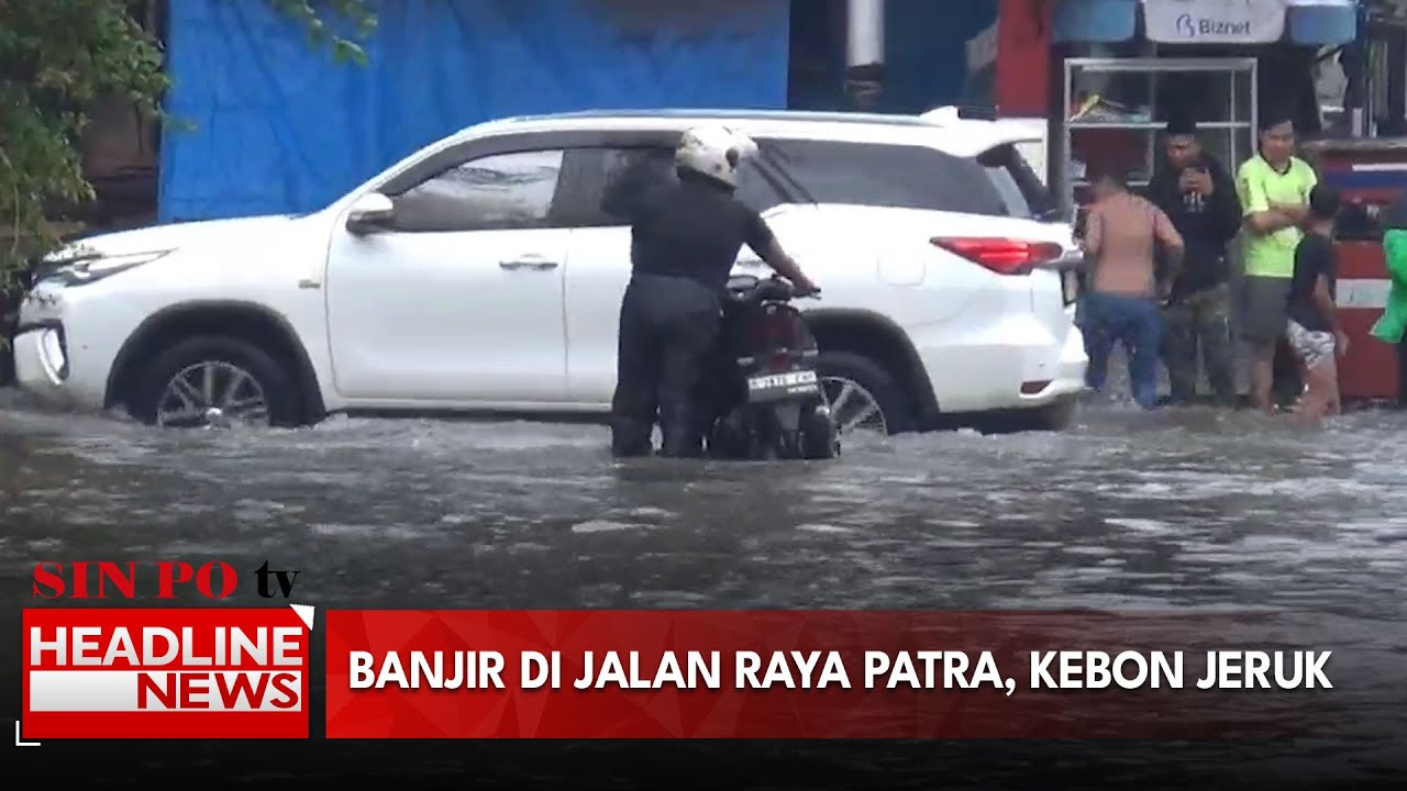 Banjir Di Jalan Raya Patra, Kebon Jeruk