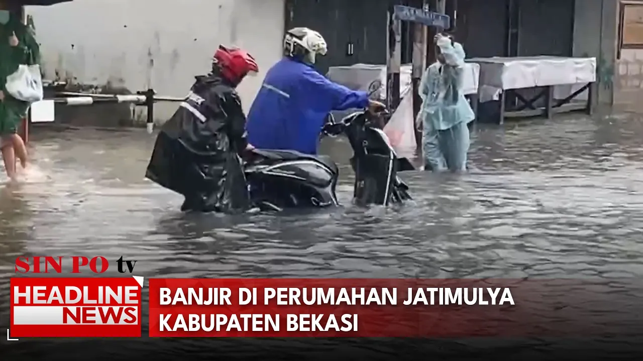 Banjir Di Perumahan Jatimulya Kabupaten Bekasi