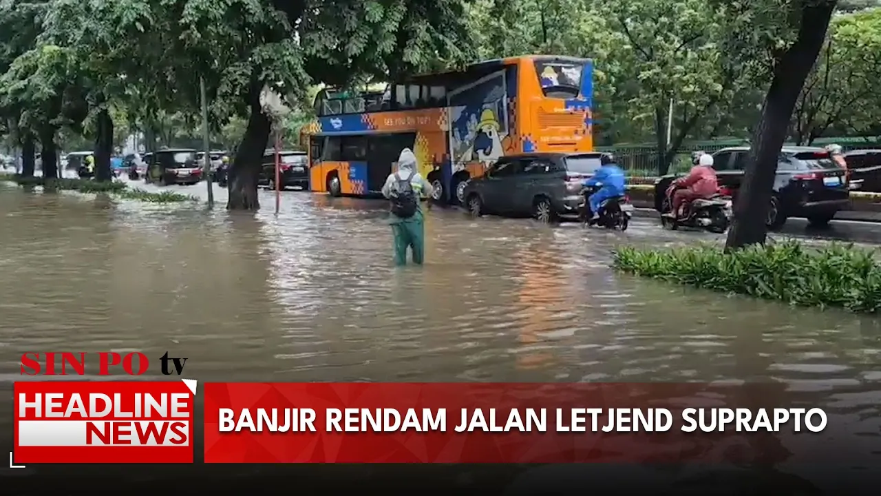 Banjir Rendam Jalan Letjend Suprapto
