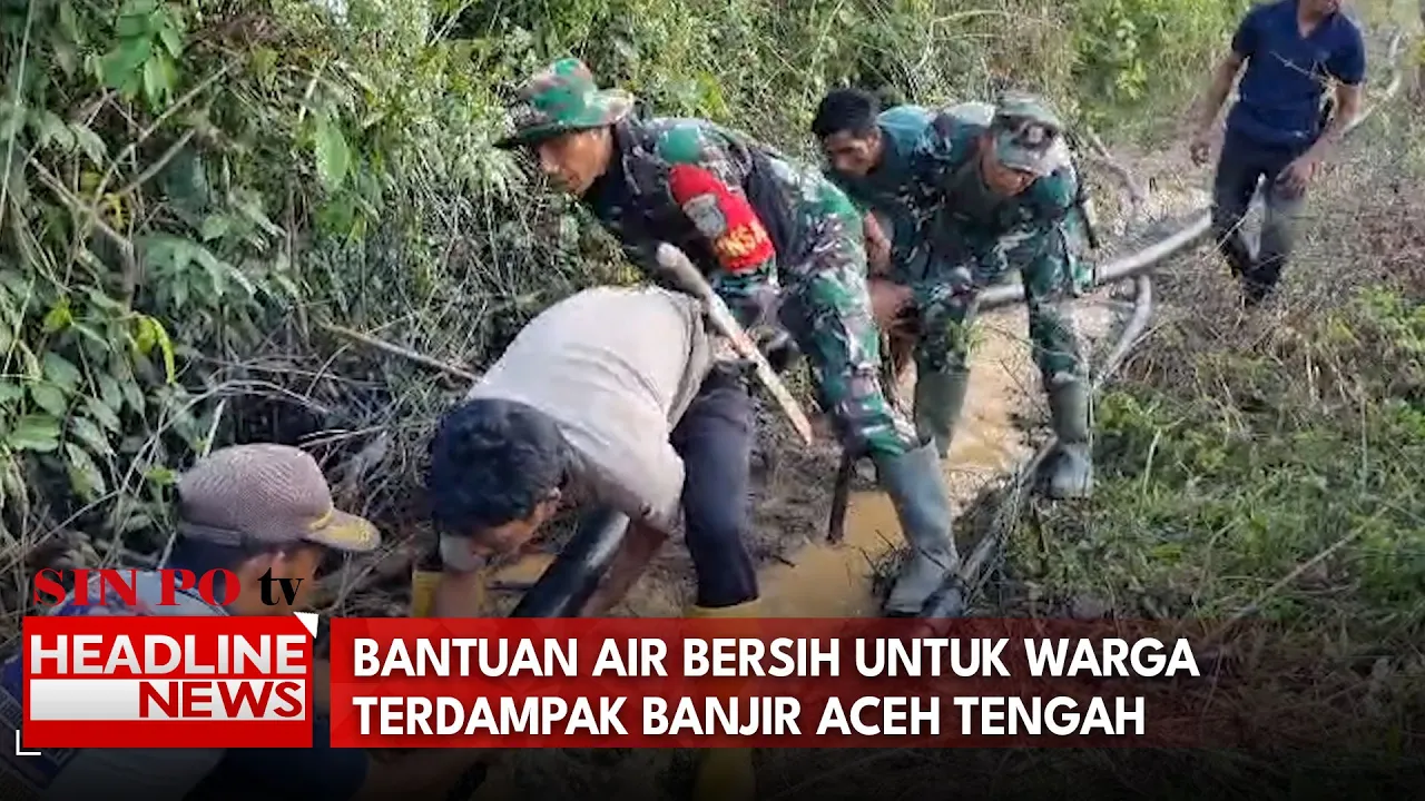 Bantuan Air Bersih Untuk Warga Terdampak Banjir Aceh Tengah