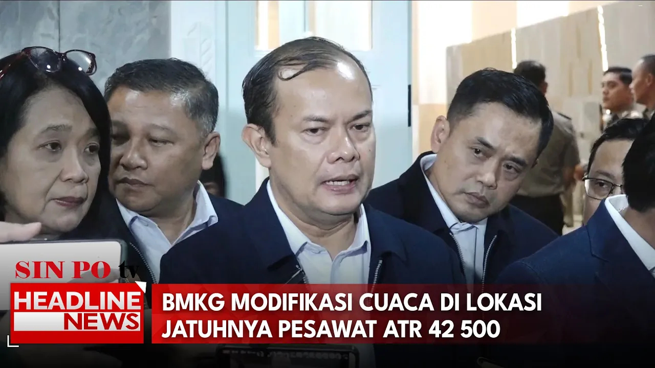 BMKG Modifikasi Cuaca Di Lokasi Jatuhnya Pesawat ATR 42 500