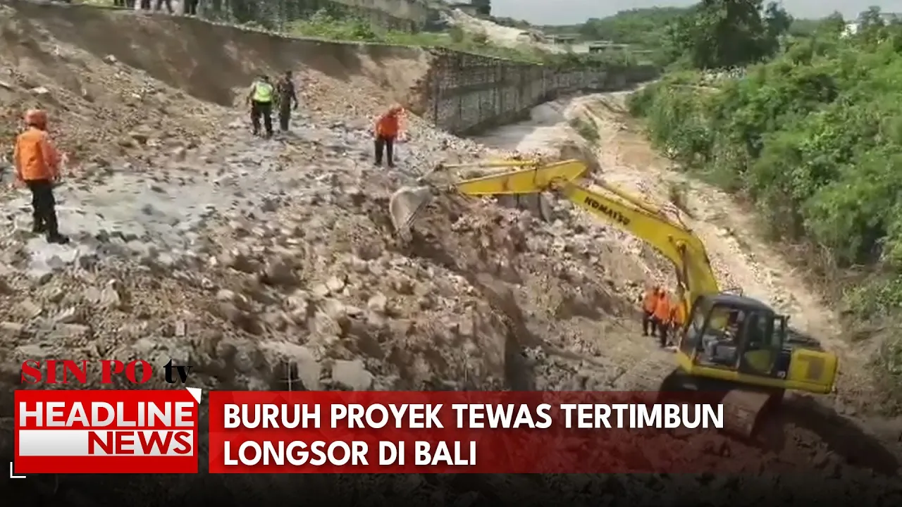 Buruh Proyek Tewas Tertimbun Longsor Di Bali