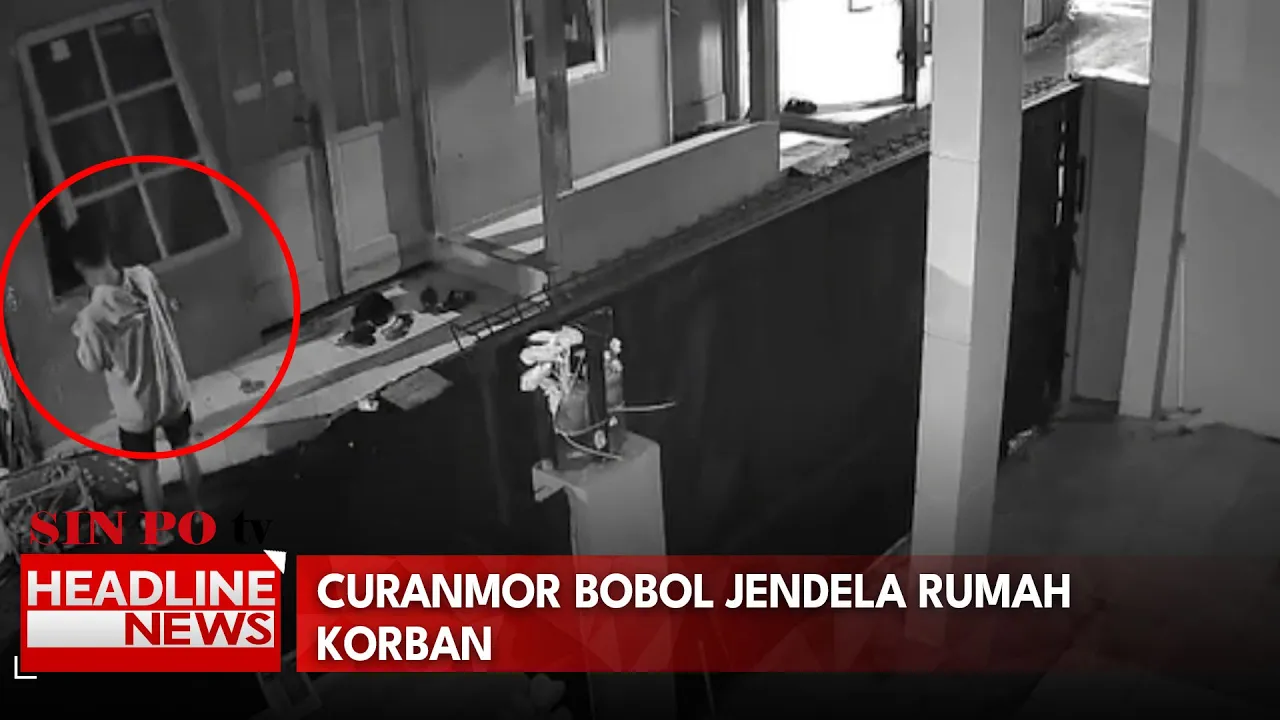Curanmor Bobol Jendela Rumah Korban