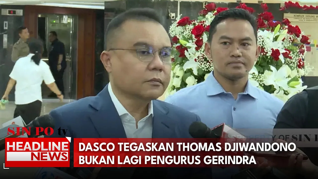Dasco Tegaskan Thomas Djiwandono Bukan Lagi Pengurus Gerindra