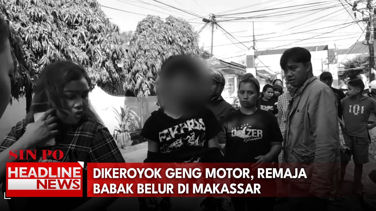 Dikeroyok Geng Motor, Remaja Babak Belur Di Makassar
