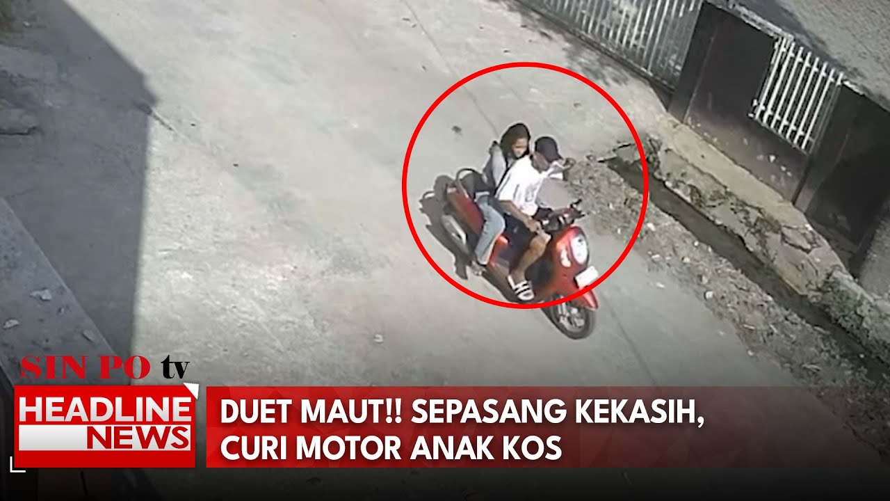 Duet Maut!! Sepasang Kekasih, Curi Motor Anak Kos