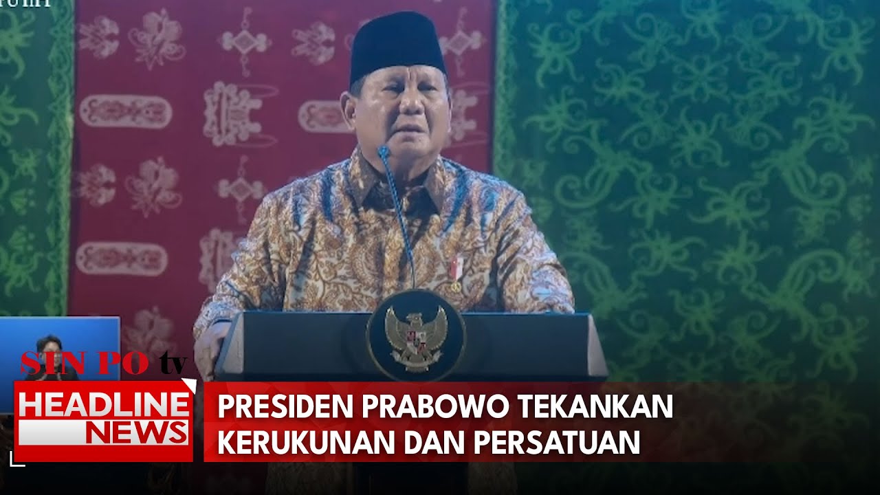 Hadiri Puncak Natal Nasional, Presiden Prabowo Tekankan Kerukunan Dan Persatuan