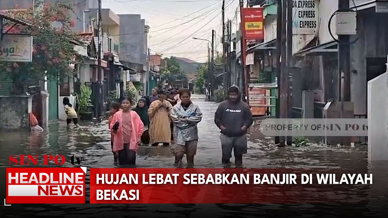 Hujan Lebat Sebabkan Banjir Di Wilayah Bekasi