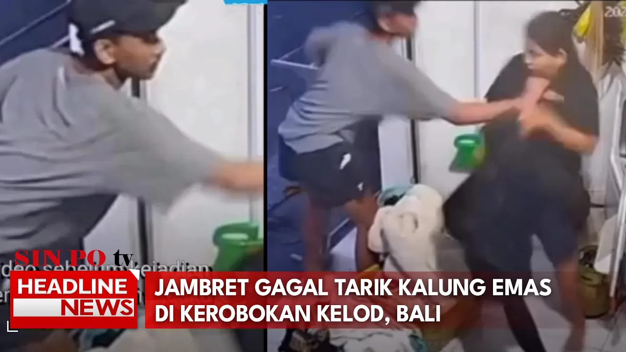 Jambret Gagal Tarik Kalung Emas Di Kerobokan Kelod, Bali