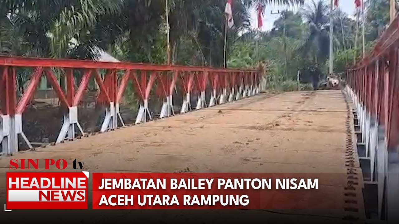 Jembatan Bailey Panton Nisam Aceh Utara Rampung