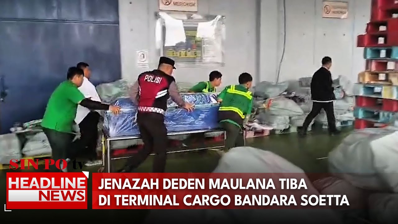 Jenazah Deden Maulana Tiba Di Terminal Cargo Bandara Soetta