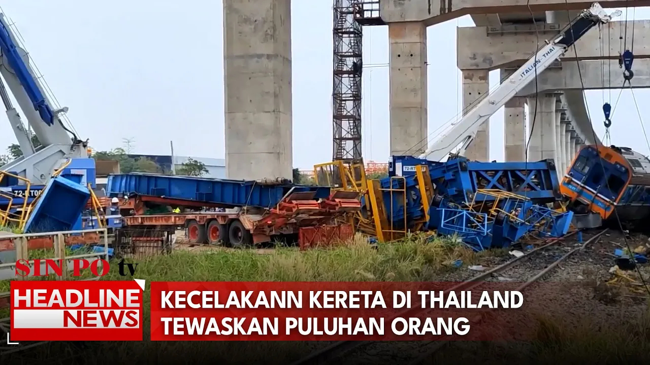 Kecelakann Kereta Di Thailand Tewaskan Puluhan Orang