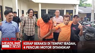 Kerap Beraksi Di Tempat Ibadah, 4 Pencuri Motor Ditangkap