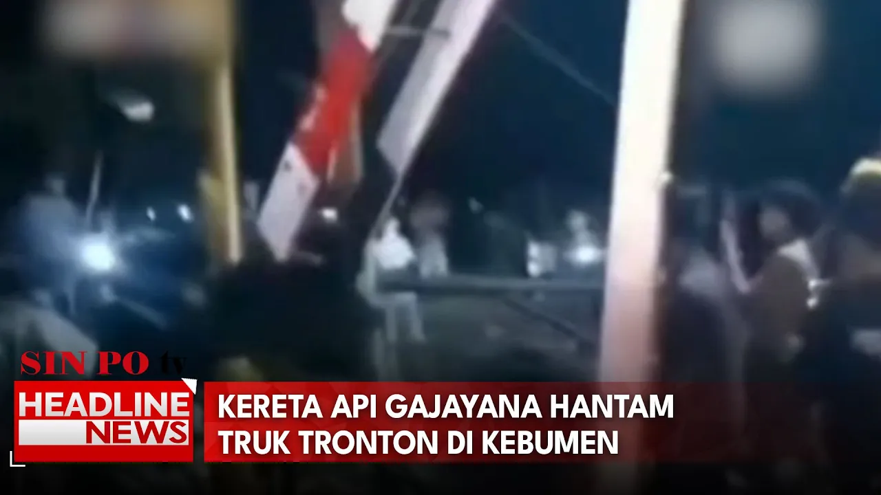 Kereta Api Gajayana Hantam Truk Tronton Di Kebumen