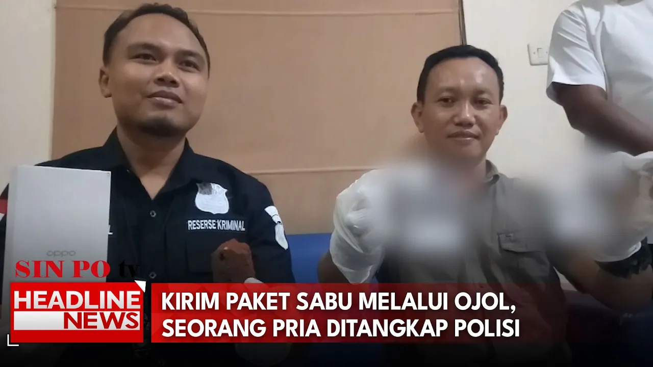 Kirim Paket Sabu Melalui Ojol, Seorang Pria Ditangkap Polisi