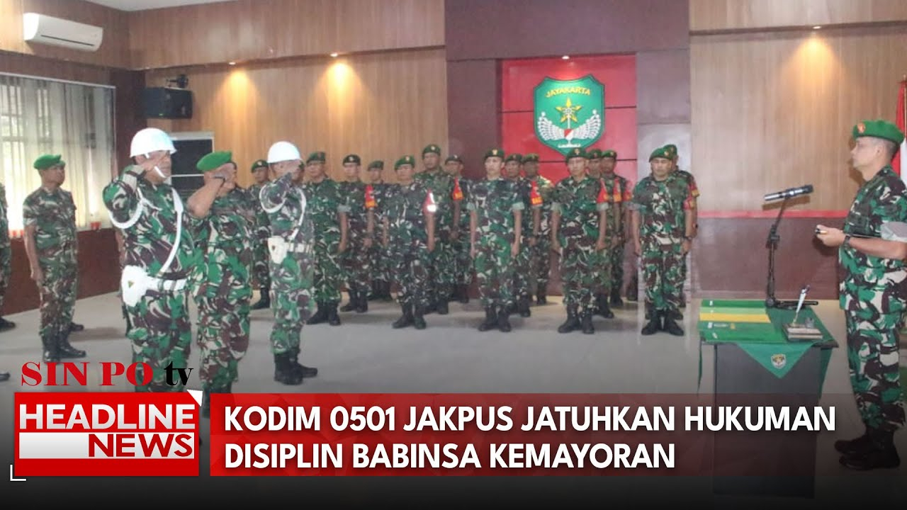 Kodim 0501 Jakpus Jatuhkan Hukuman Disiplin Babinsa Kemayoran