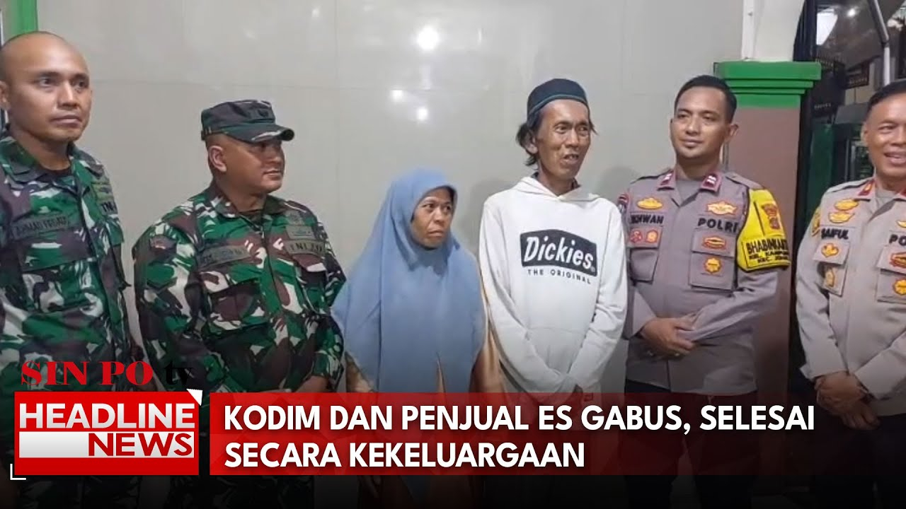 Kodim Dan Penjual Es Gabus, Selesai Secara Kekeluargaan