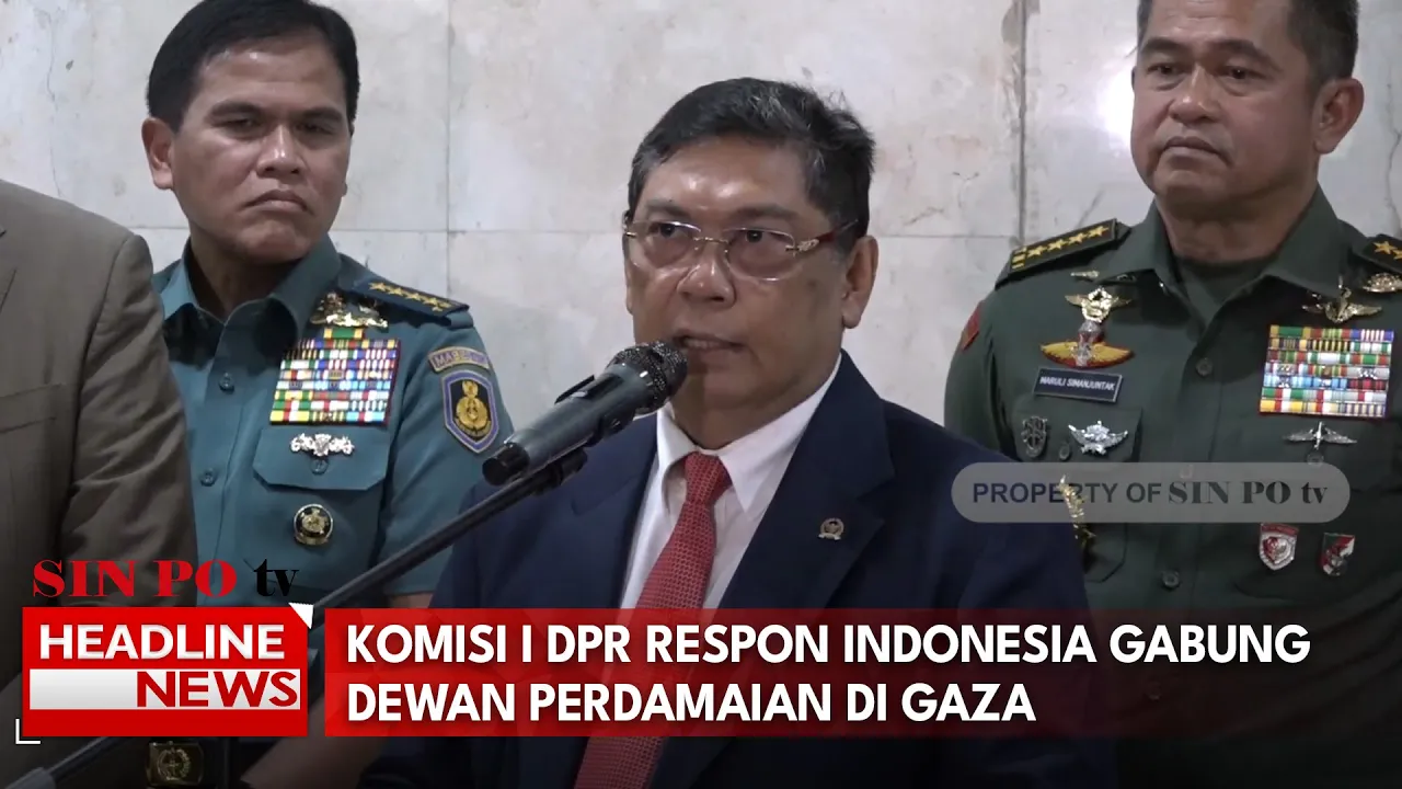 Komisi I DPR Respon Indonesia Gabung Dewan Perdamaian Di Gaza