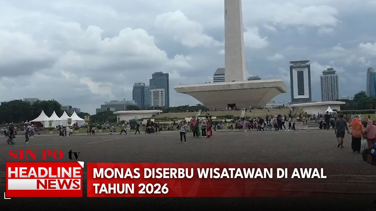 Libur Awal Tahun, Wisata Monas Diserbu Pengunjung