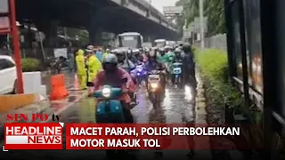Macet Parah, Polisi Perbolehkan Motor Masuk Tol