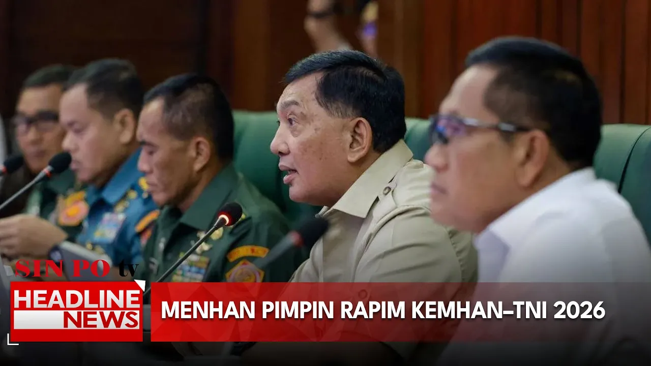 Menhan Pimpin Rapim Kemhan–TNI 2026