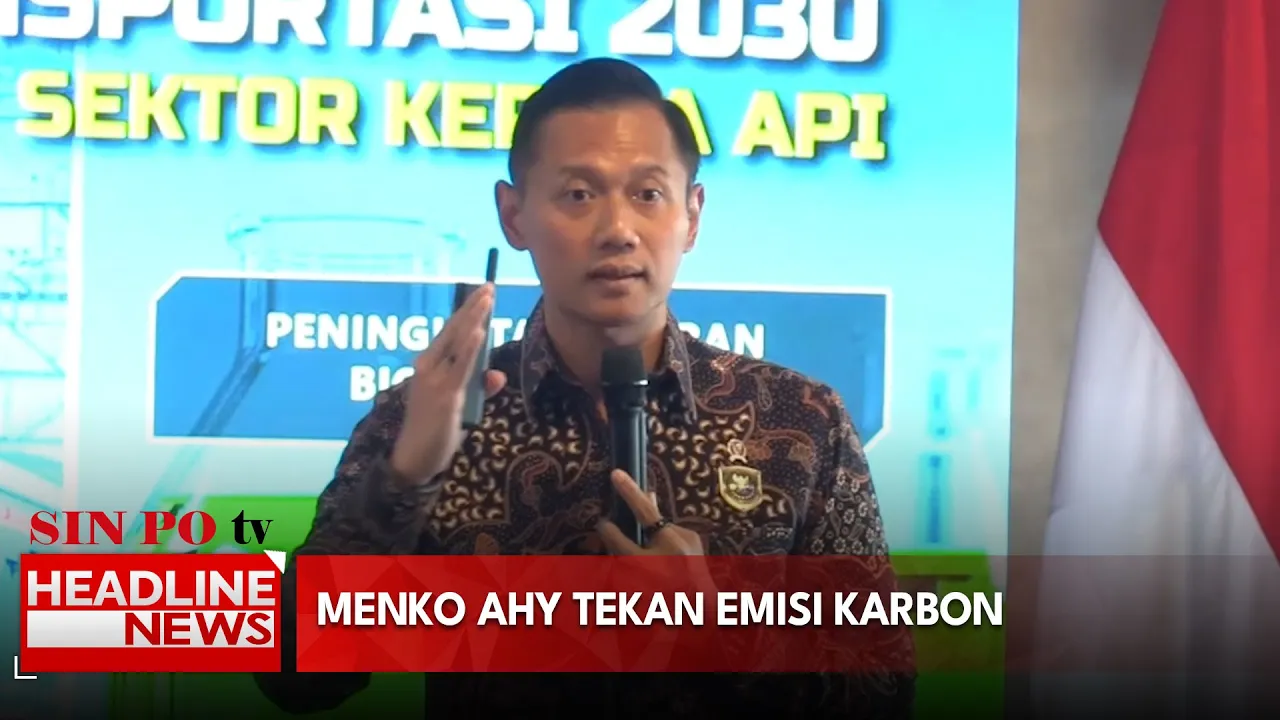 Menko AHY Tekan Emisi Karbon