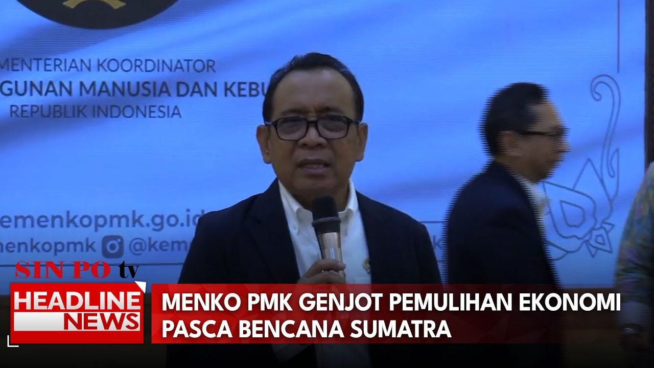 Menko PMK Genjot Pemulihan Ekonomi Pasca Bencana Sumatra