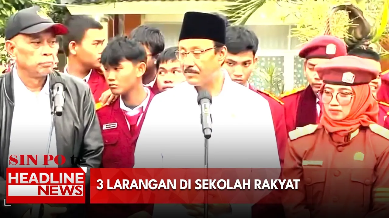 Mensos Tekankan 3 Larangan di Sekolah Rakyat